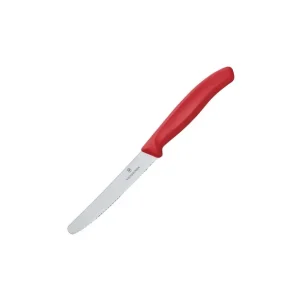 Expédition Rapide Couteau à tomate denté 11cm rouge | Victorinox - CX751