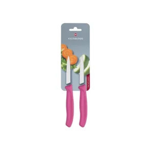 Offre Spéciale Couteaux d'office pointus 8cm roses (lot de 2) | Victorinox - CU552